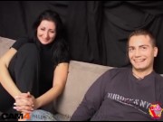 Preview 3 of engaged couple at their first porn audition