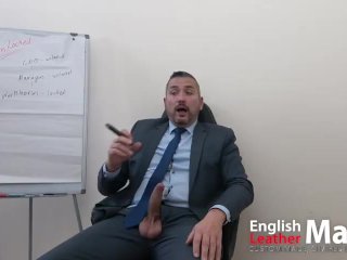 Teamlocked Boss Smokes Cigar & Explains all Chastity Workers Suck off Managers PREVIEW