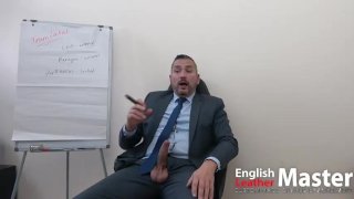 Teamlocked Boss smokes cigar & explains that all chastity workers will suck off managers PREVIEW