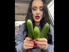 I can’t wait to use these ! Not addicted to shoving cucumbers up my pussy