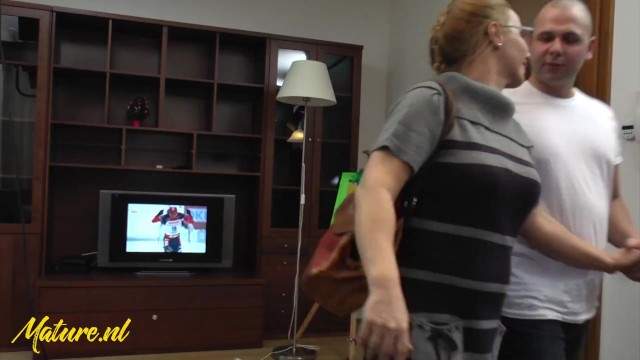 50 Year Old Virgin Sucking a Cock For The First Time In Her Life 