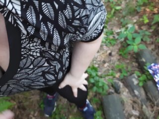 First Outdoor_of Russian BBW, Blowjob in the Forest and inCar