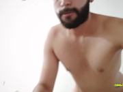 Preview 6 of Camilo Brown Fucking Juan Blossom Rounded Ass Until He Fills His Face With Cum