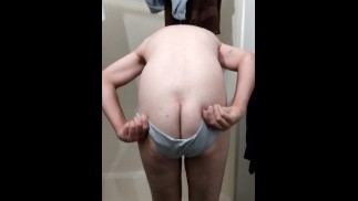Sissy Chrissy in San Diego Pulls Down Her Panties