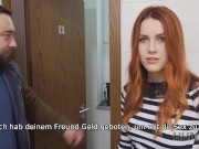 Preview 5 of HUNT4K Belle mit roten Haaren von Fremden in Toilette vor BF gefickt