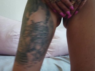 Just enjoing my new big dildo