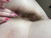 Preview 3 of Hairy ass fetish closeup video
