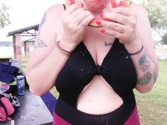 Watermelon Tits! - Screenshot 11 of 16 - Food Fetish