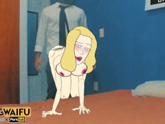 RICK & MORTY Beth Smith / Sanchez MILF 2D Real Cartoon Big Ass ANIMATION Booty xxx Cosplay Porn sex