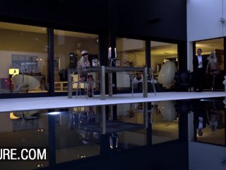 Submissive Chloe Lacourt and Jessie Volt sex with rich guy screenshot number 2