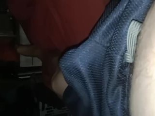 man makes his dick jump