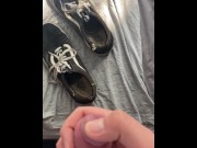 Preview 3 of Shooting all over my rank Vans with slow motion cumshot