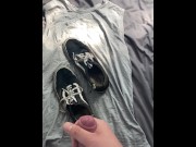 Preview 5 of Shooting all over my rank Vans with slow motion cumshot