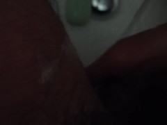 I wash my willy with half a finger in my ass!!! hard for two