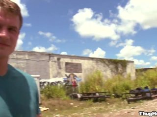 THUG HUNTER - Trent Diesel Takes BBC From Rock Broadway Somewhere In The Ghetto