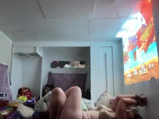 Tied up and fucked so hard I pulled the hook off