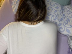 Fucked doggy posture to my stepsister's slut! BIG CUM! 4k