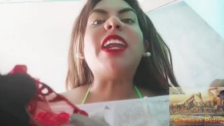 GIANTESS VORE- TINY MAN LIVE IN MY LINGERIE BOX