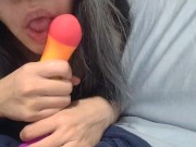 Preview 5 of cute asian babe sucks her dildo wishing it was you