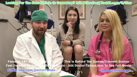 $Clov - Mina Moon Undergoes Mandatory Student Physical By Doctor Tampa & Destiny Cruz GirlsGoneGyno