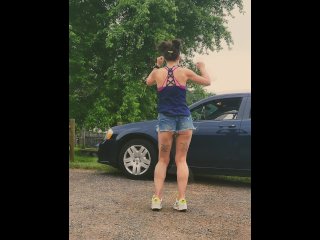 Dancing having fun )