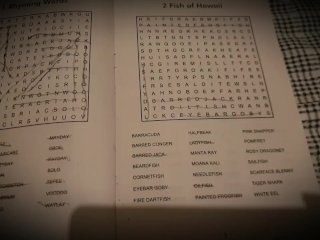 Hawaiian Fish. Word Search 2