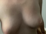 Preview 4 of BOUNCING TITS. Fucked so neighbours can hear!