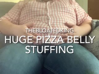 belly stuffing, big fat belly, bhm, big round belly