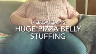 Huge Pizza Belly Stuffing
