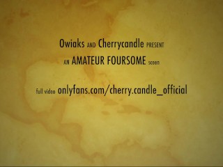 Cherrycandle and Owiaks the best amateur foursome | XXX Mobile ...