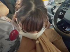 パイパン女子大生との生ハメ野外プレイをスマホでリアルハメ撮り！車内フェラからの野外中出しSEXまんこから精子が逆流　amatuer/RYO＆YUU♡美少女/露出/調教/10代/貧乳/スタイル抜群 - Screenshot 6 of 16 - 日本人 カップル