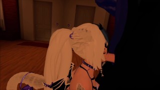 Giving him his first VR Blowjob