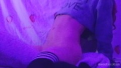 Amateur hot skinny brunette Has Multiple Orgasm Rubbing Her Pussy On The Pillow humping pillow Jk