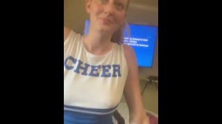 Blonde Cheer leader gets fucked