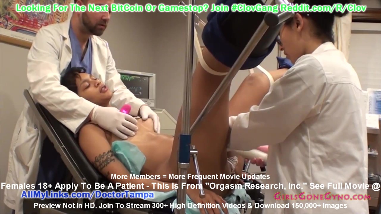 $CLOV Sexy Ebony Teen Jackie Banes Signs Up 4 Extensive Orgasm Research By  Doctor Tampa & Nurse Rose