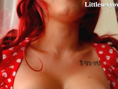Video Red Head my boyfriend sticks his cock in me after I make him hard with my tits