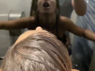 Angela Doll - I Suck a Guy in the Cinema and ask him to Fuck me in the WC