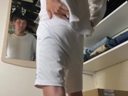 Preview 1 of I fucked a guy in the dressing room and he made a cream pie
