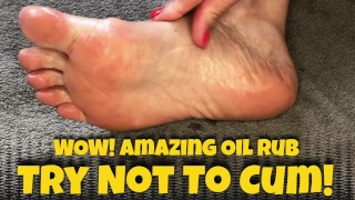 OIL ON FEET - SEXY FOOT FETISH RUB - Dianas_feet