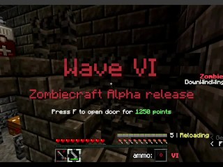Minecraft - ZombieCraft Alpha Release (Nacht - Trial 1/3) | Met DownWindWings