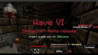 Minecraft - ZombieCraft Alpha release (Nacht - Trial 1/3) | Met DownWindWings