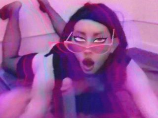 ToonTranny Sucks an fucks and jerks her cock 3D MaddieTS