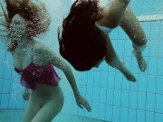 Preview 1 of Underwater swimming pool lesbians Lera and Sima Lastova