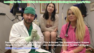 $CLOV Mina Moons Gyn examen door Doctor Tampa & verpleegster Destiny Cruz @GirlsGoneGynoCom