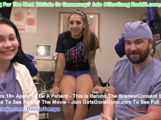 $CLOV Stefania Mafras Gyno Exam By Doctor Tampa & Nurse Lenne Lux On GirlsGoneGynoCom