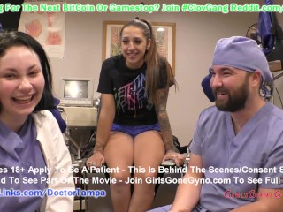 $CLOV - Nurse Lenna Lux Examines Standardize Patient Stefania Mafra While Doctor Tampa Observes Her