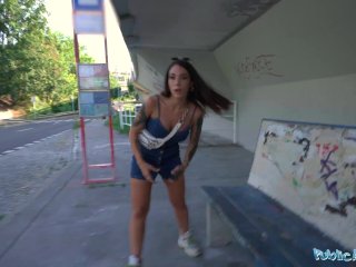 Public Agent_Sexy as Fuck Spanish big Tits and Ass Fucked_by Rail Tracks