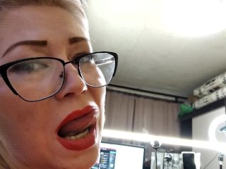 milf sucking cock, verified couples, milf glasses, spread pussy