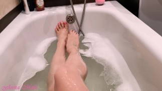 Мои ножки в ванной. Фут Фетиш Anna Mole
