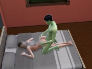 A Guest from Mars Fucked the Dugout until she Settled into the Beds of Sims4